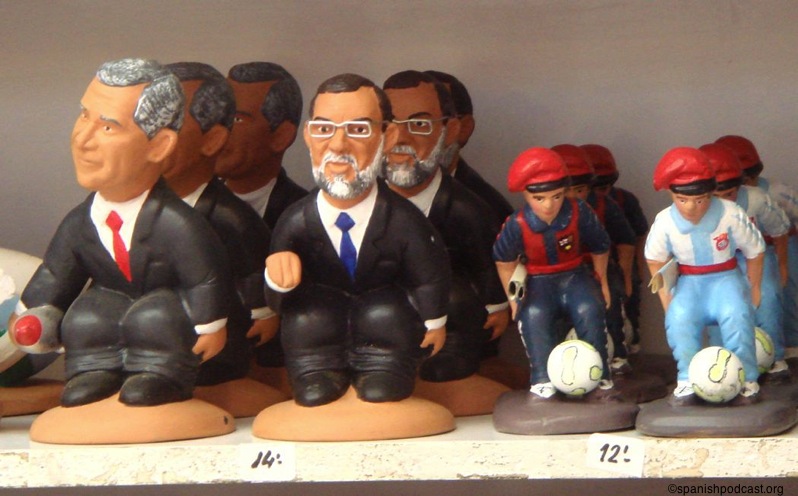 bush y rajoy:caganers