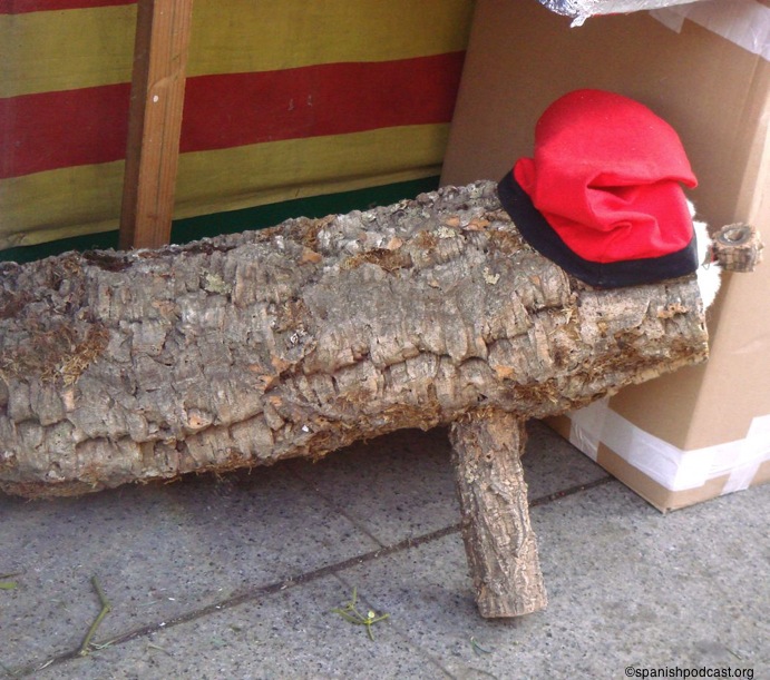 un tió amb barratina